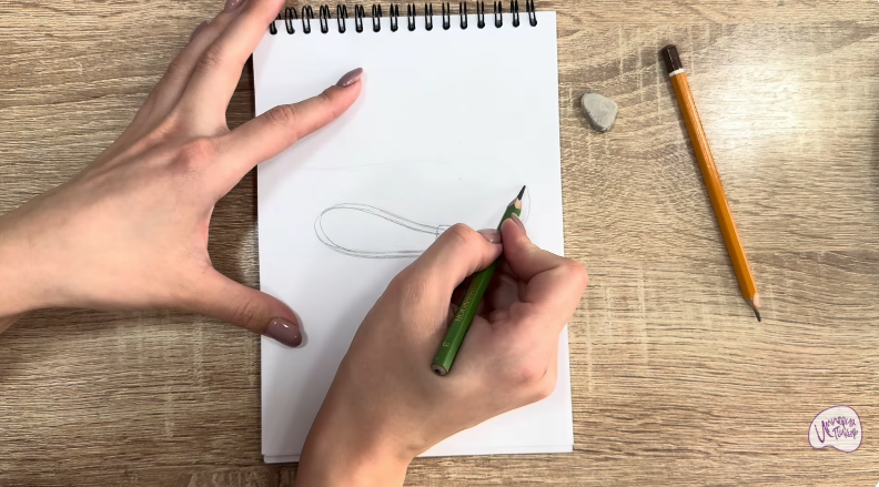 Рисуем Застежка-шнур