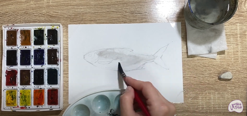 Рисуем Вобла