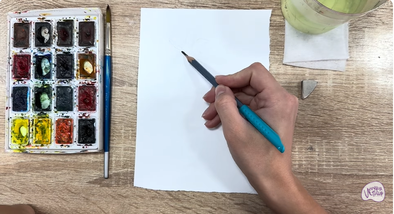 Рисуем Эдельвейс