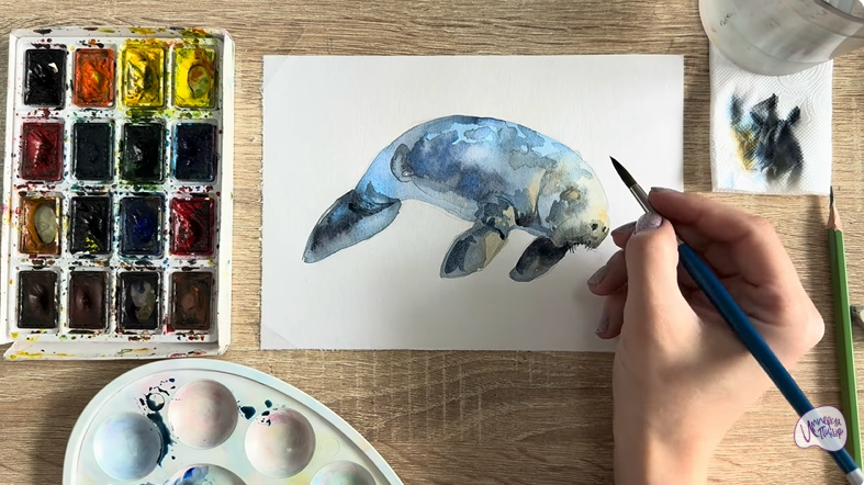 Рисуем Дюгонь