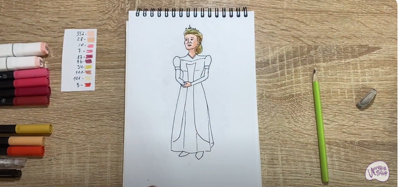 Рисуем Королева Лилиан из "Шрека"