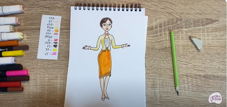 Рисуем Марлен из "Царевны"