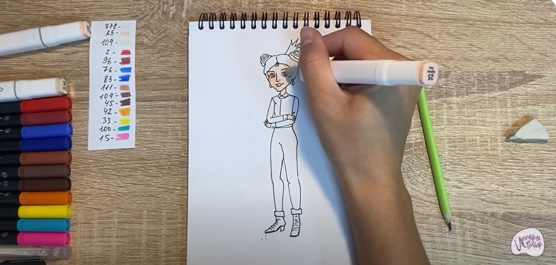 Рисуем Даша из "Царевны"