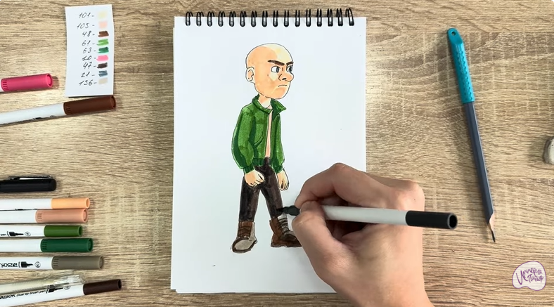 Рисуем Вик из "Побег из будущего"