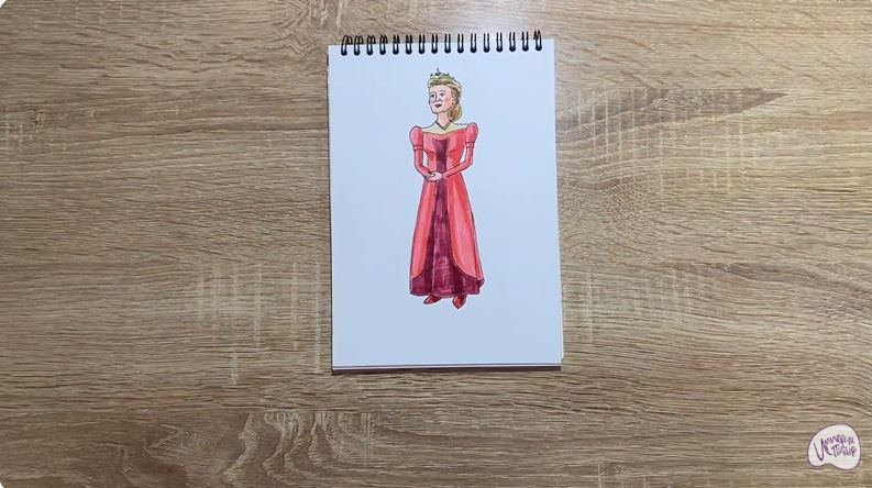 Рисуем Королева Лилиан из "Шрека"