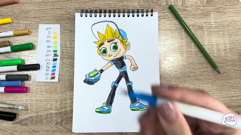 Рисуем Тимми из "Живой гараж"