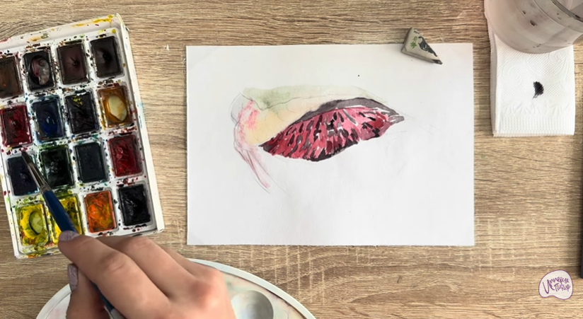 Рисуем Жабры рыбы