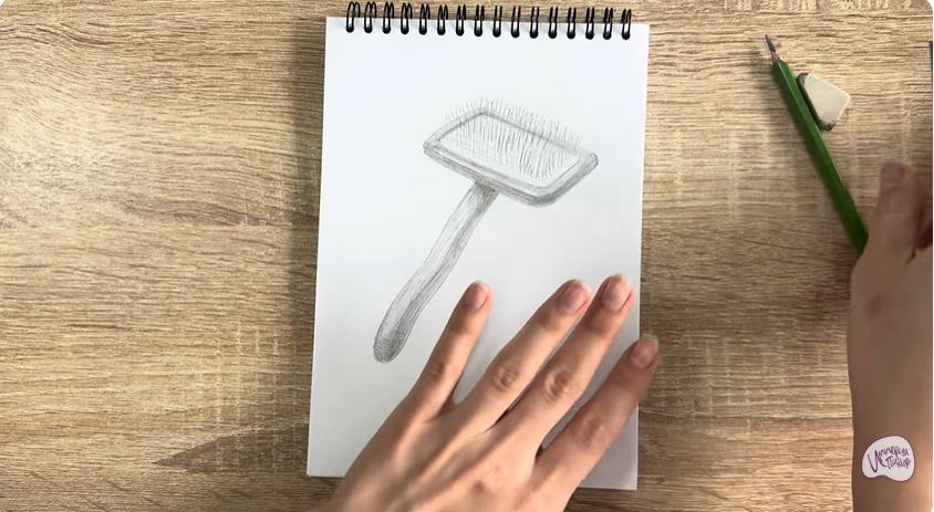 Рисуем Расческа для собаки