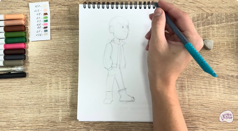 Рисуем Вик из "Побег из будущего"