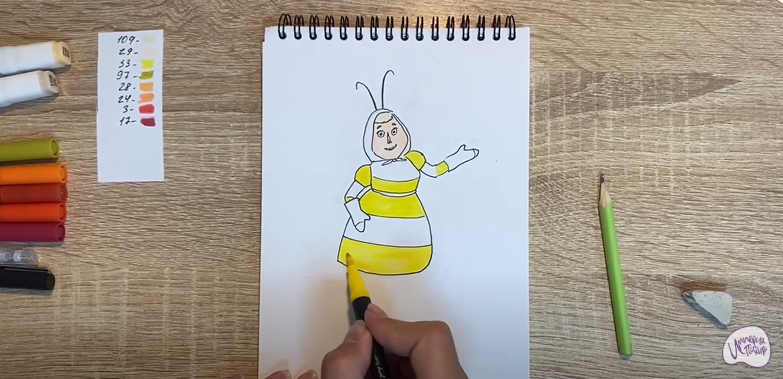 Рисуем Баба Капа из "Лунтика"