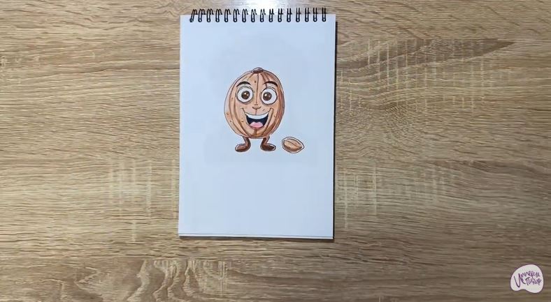 Рисуем Кавайный орех
