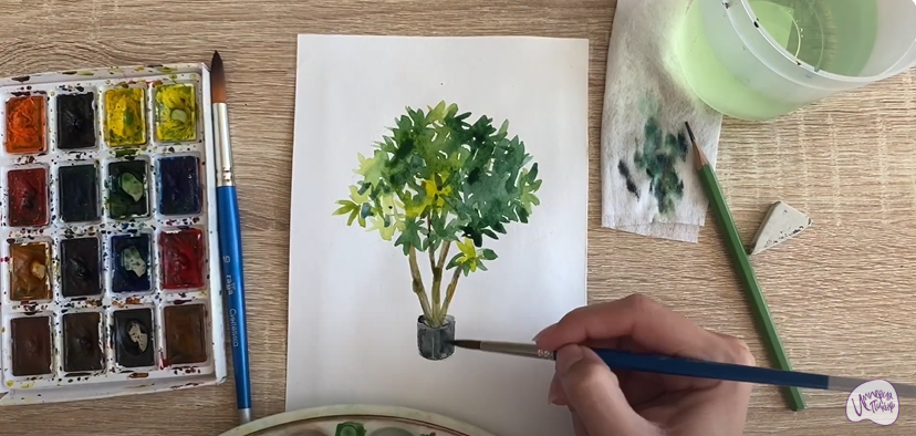 Рисуем Бересклет