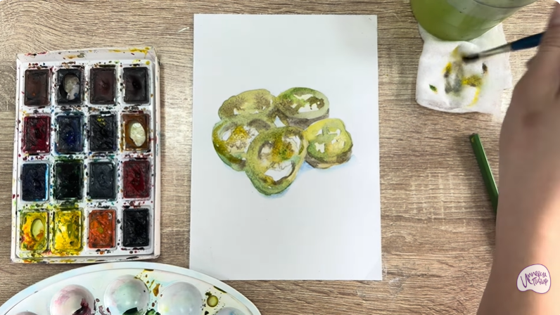 Рисуем Маринованные халапеньо