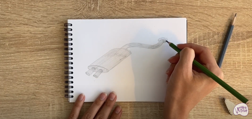 Рисуем Глушитель