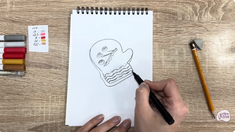 Рисуем Имбирный пряник