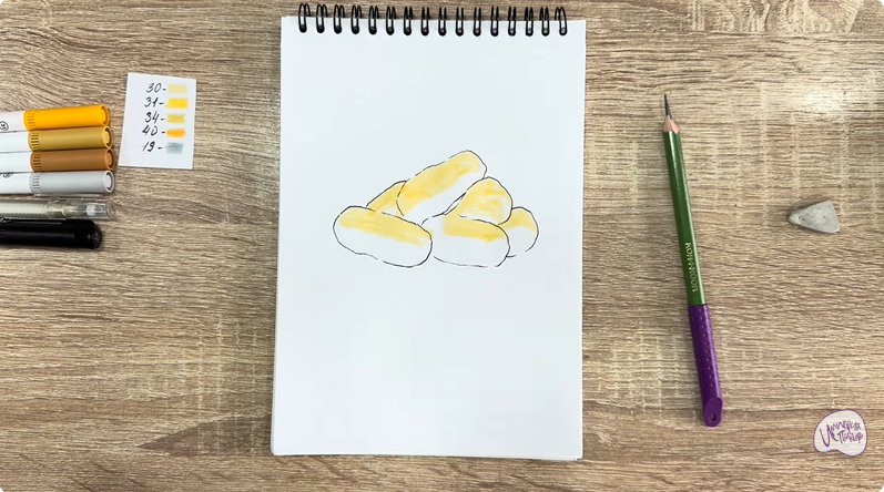 Рисуем Кукурузные палочки