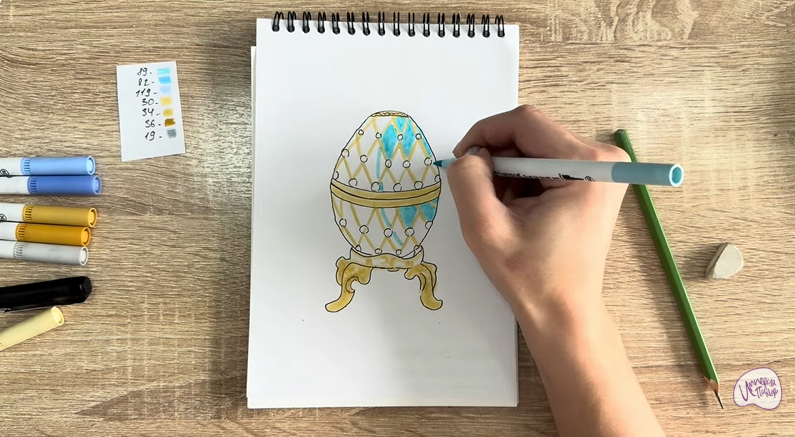 Рисуем Яйцо Фаберже