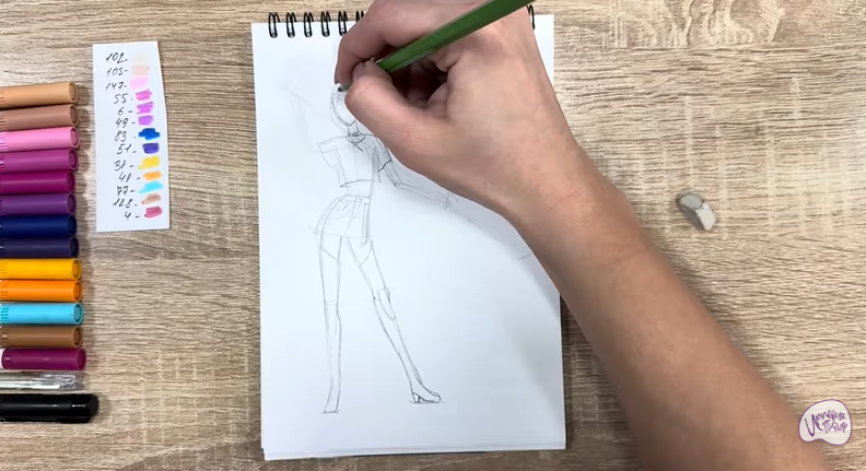 Рисуем Мира из "Кейпоп-охотницы на демонов"