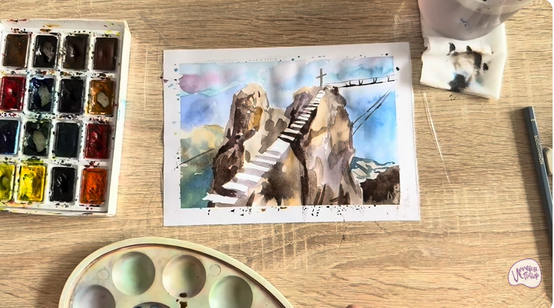 Рисуем Гора Ай-Петри