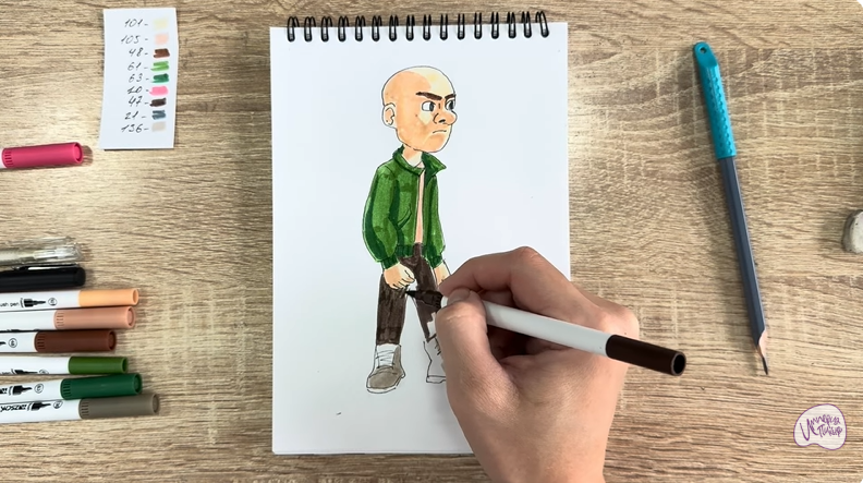 Рисуем Вик из "Побег из будущего"