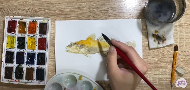 Рисуем Рыба "Бычок"