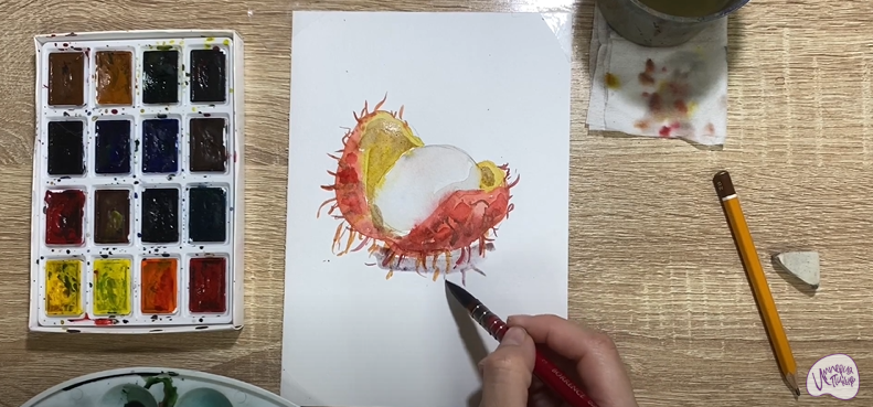 Рисуем Рамбутан