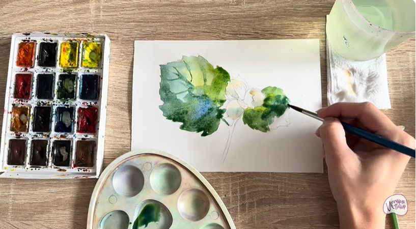 Рисуем Лещина