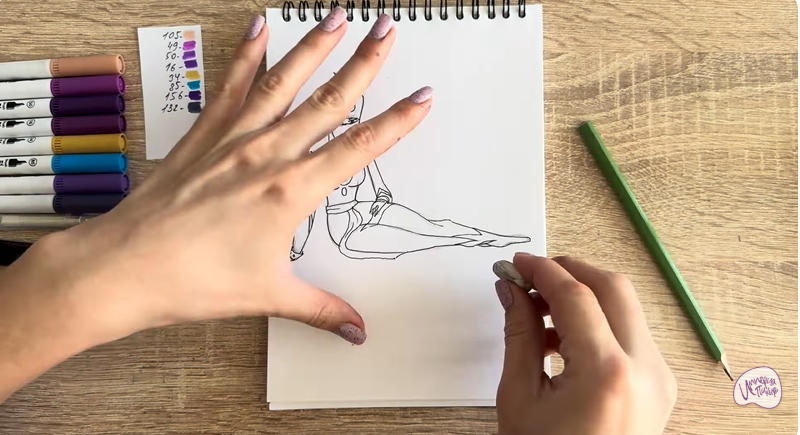 Рисуем Шамаханская Царица из "Три богатыря"