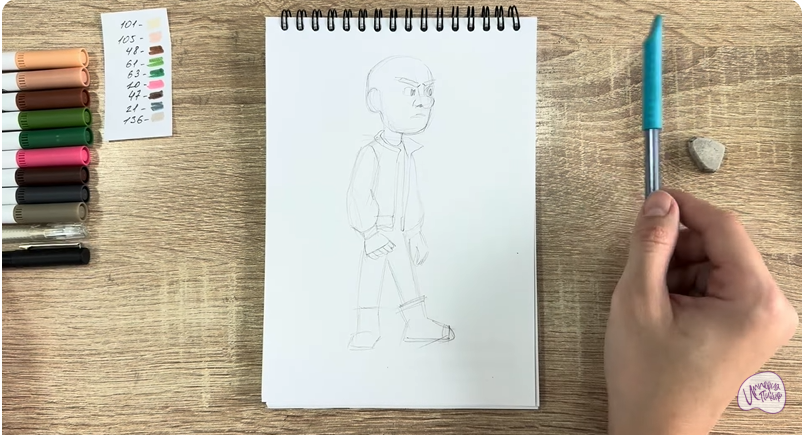 Рисуем Вик из "Побег из будущего"