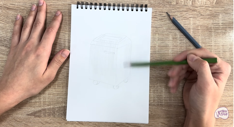 Рисуем Уничтожитель бумаги