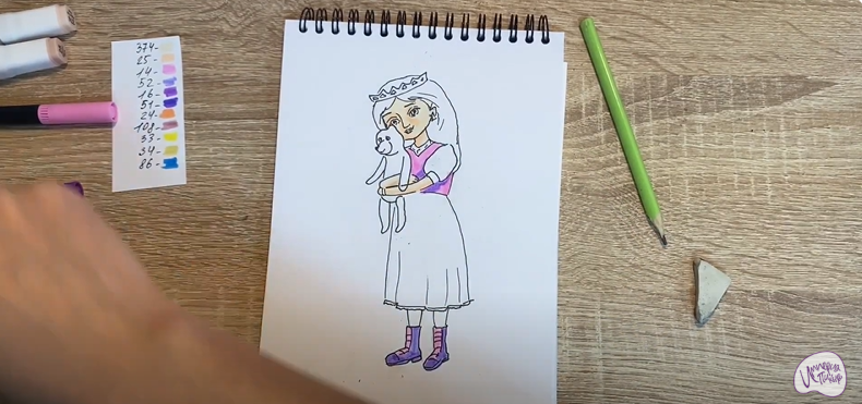 Рисуем Соня из "Царевны"