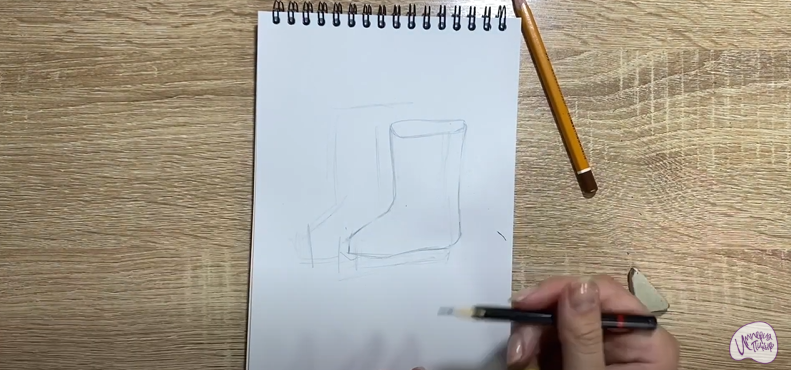 Рисуем Резиновые сапоги