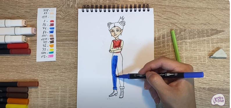 Рисуем Даша из "Царевны"