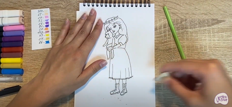 Рисуем Соня из "Царевны"
