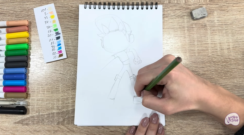 Рисуем Тимми из "Живой гараж"