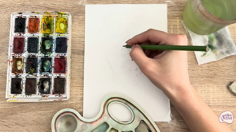 Рисуем Тис ягодный