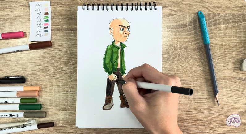 Рисуем Вик из "Побег из будущего"