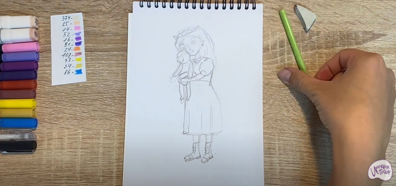 Рисуем Соня из "Царевны"