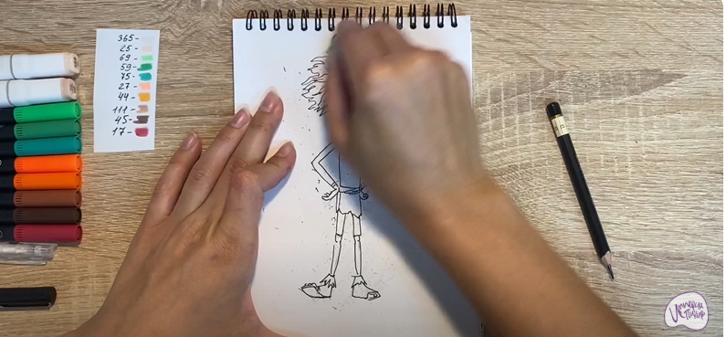 Рисуем Маракуда из мультфильма "Маракуда"