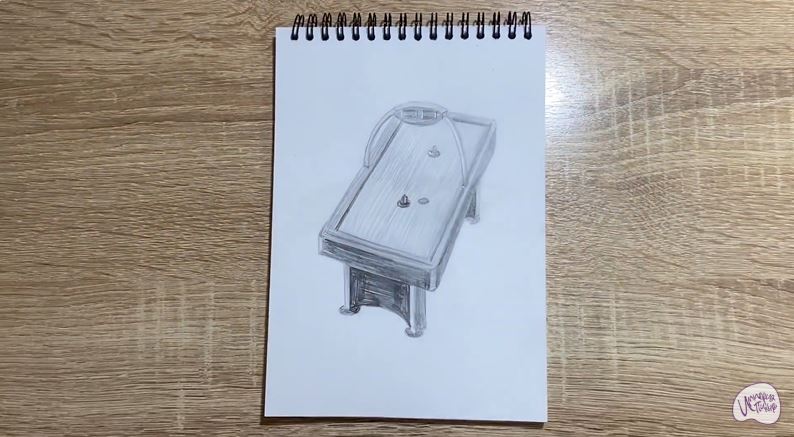 Рисуем Стол для аэрохоккея