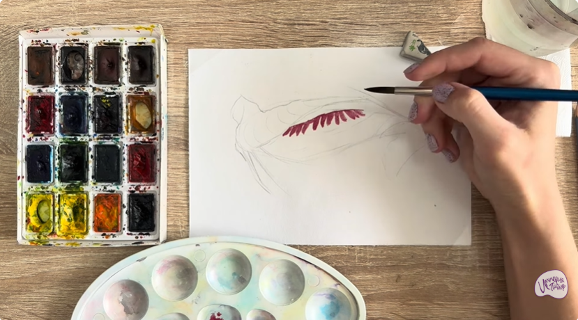 Рисуем Жабры рыбы