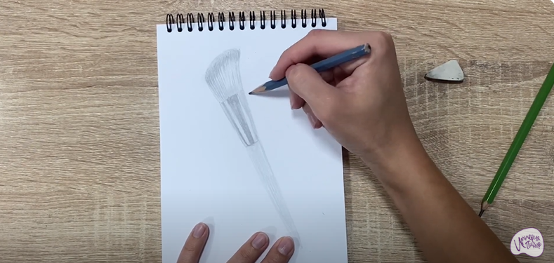 Рисуем Кисть для румян