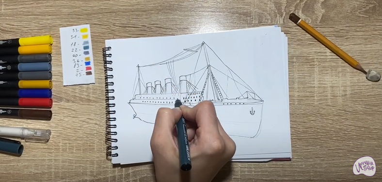 Рисуем Титаник