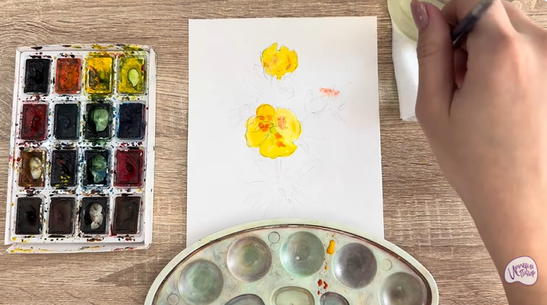 Рисуем Лапчатка