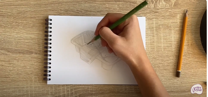 Рисуем Держатель для стаканов