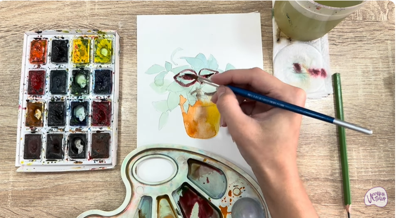 Рисуем Традесканция