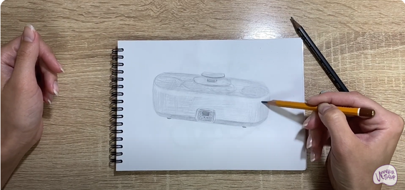 Рисуем Йогуртница