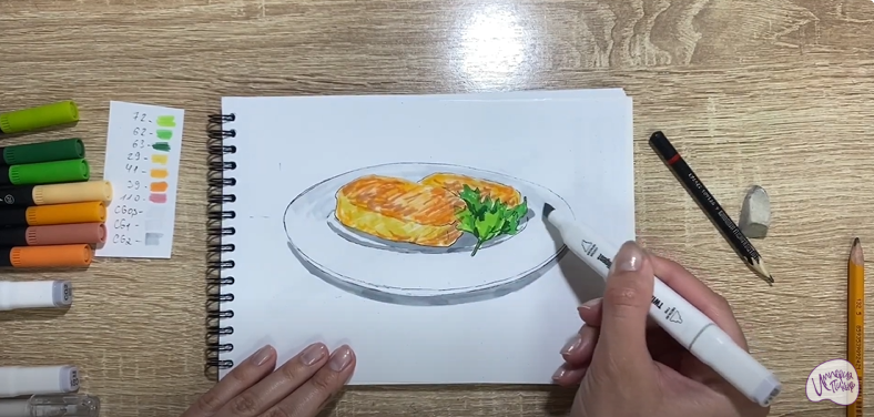 Рисуем Картофельные зразы