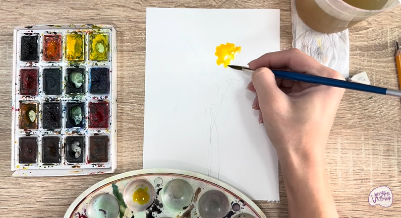 Рисуем Бессмертник