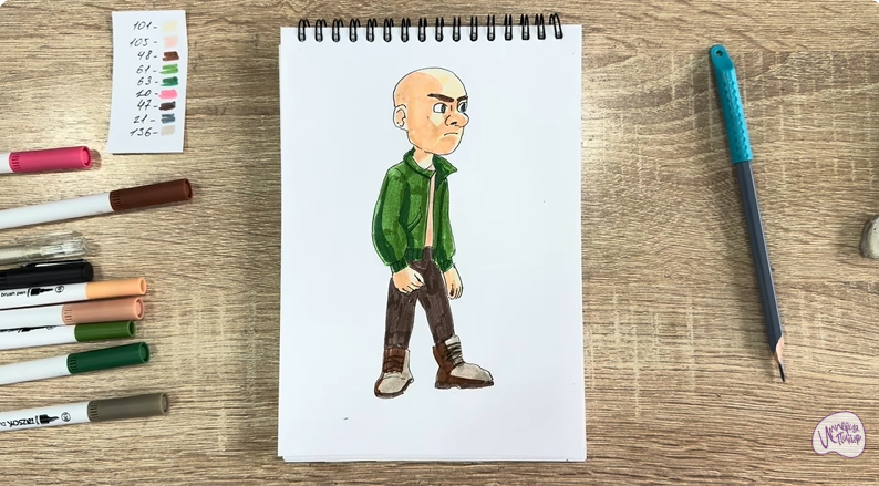 Рисуем Вик из "Побег из будущего"